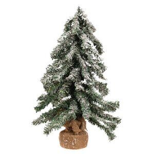 18" Frosted Artificial Tabletop Christmas Tree